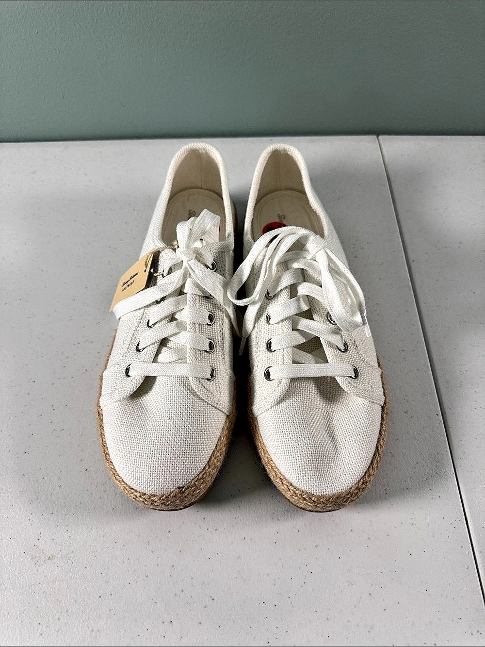 Tommy Bahama Canvas Espadrille Sneakers White US 10 NWT